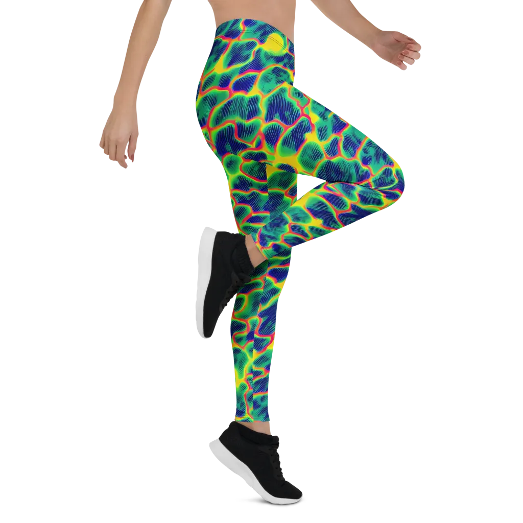 Luminous Mosaic on Leggings — Right