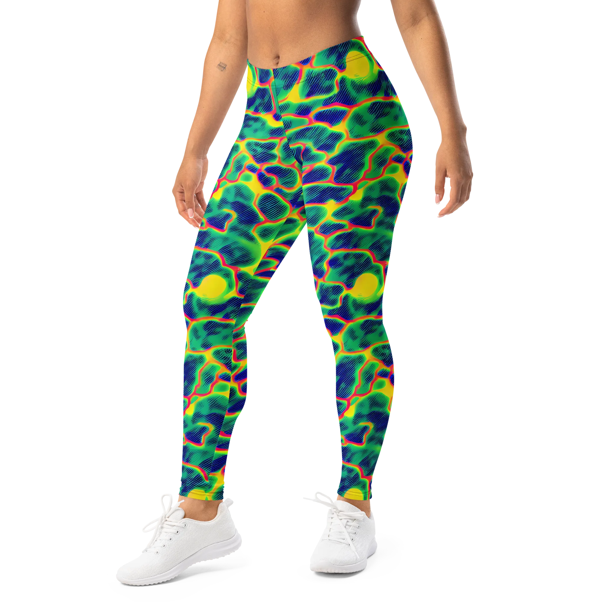 Luminous Mosaic on Leggings — Left Front