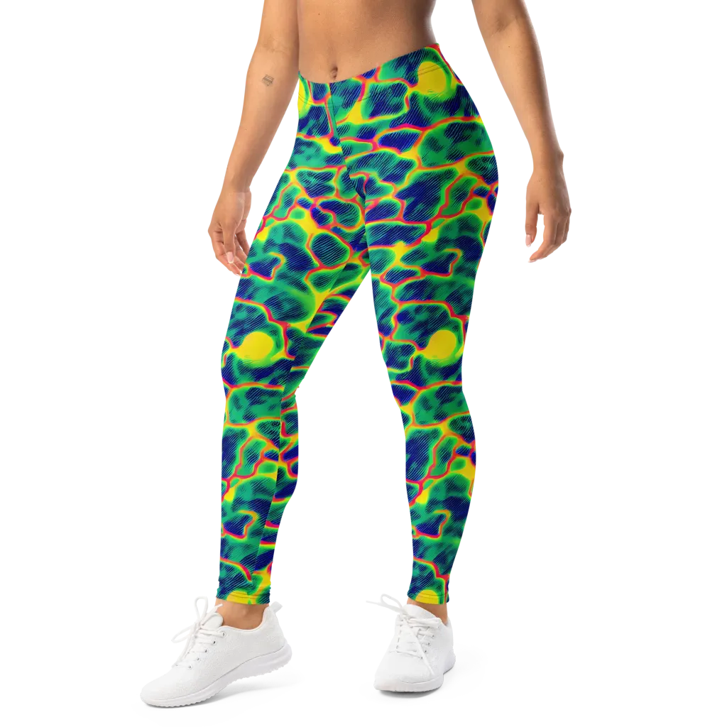 Luminous Mosaic on Leggings — Left Front