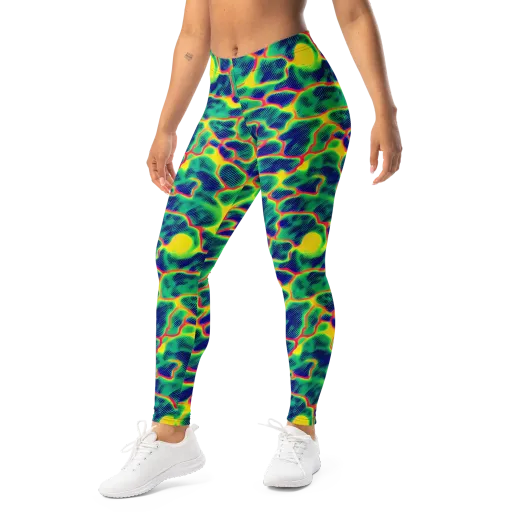 Luminous Mosaic on a Leggings