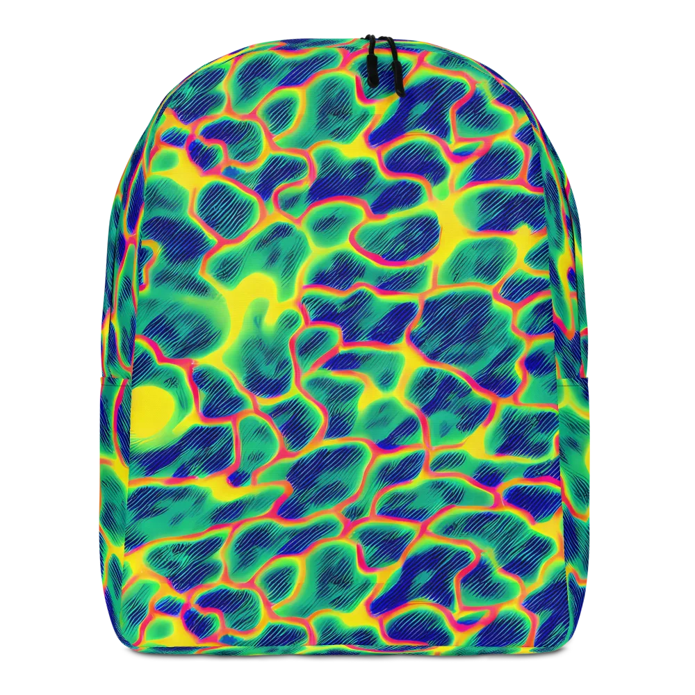 Luminous Mosaic on Minimalist Backpack — Front