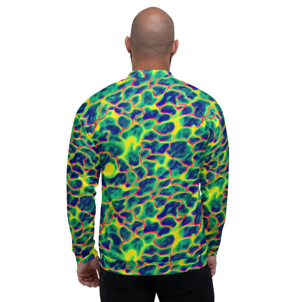 Luminous Mosaic on Bomber Jacket — Back