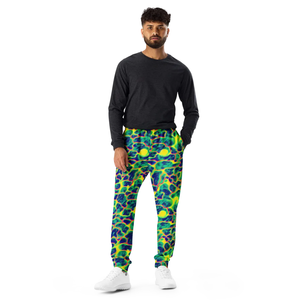 Luminous Mosaic on Men's Joggers — Front
