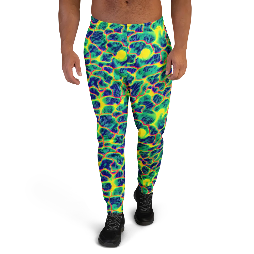 Luminous Mosaic on Men's Joggers — Front
