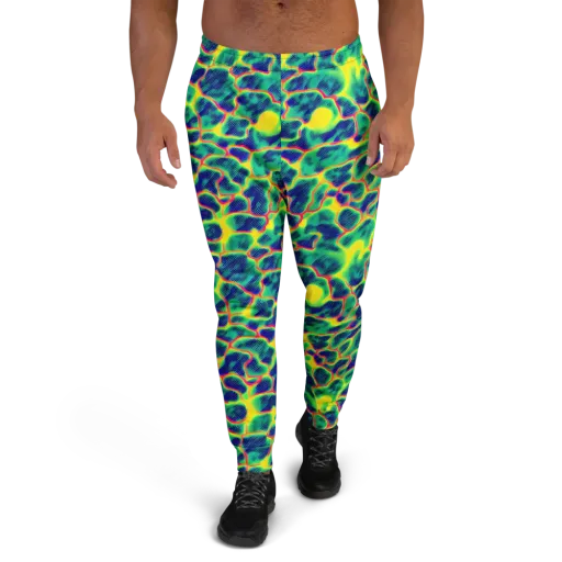 Luminous Mosaic on a Men's Joggers
