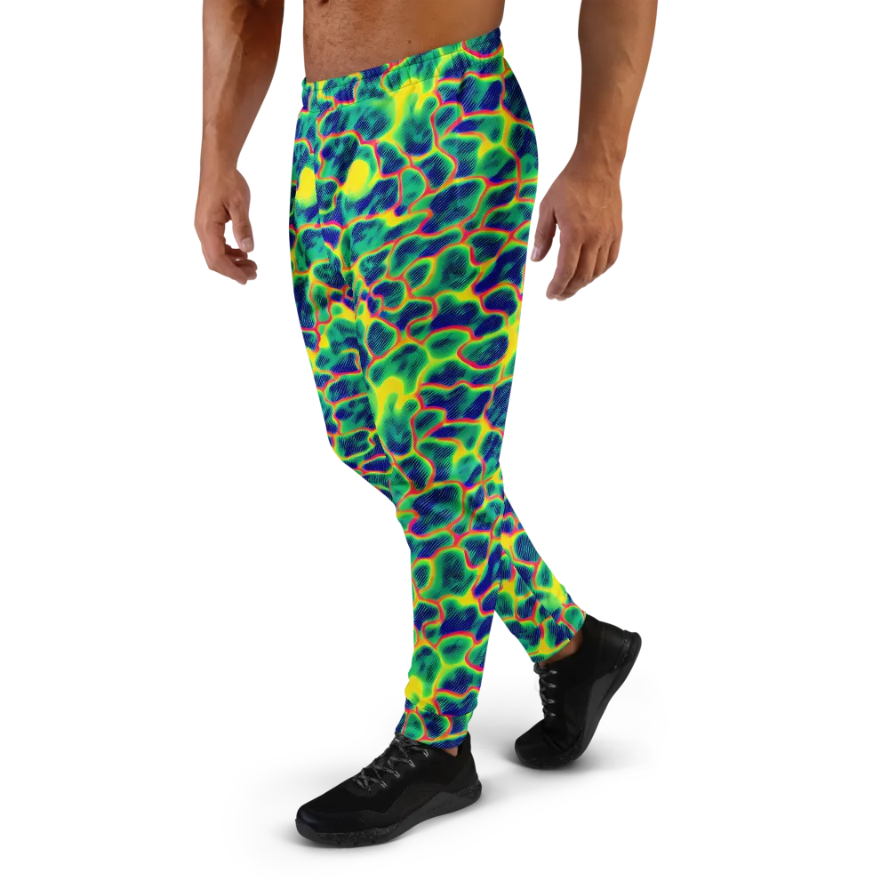 Luminous Mosaic on Men's Joggers — Left