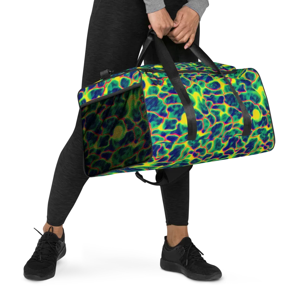 Luminous Mosaic on Duffle Bag — Right Front