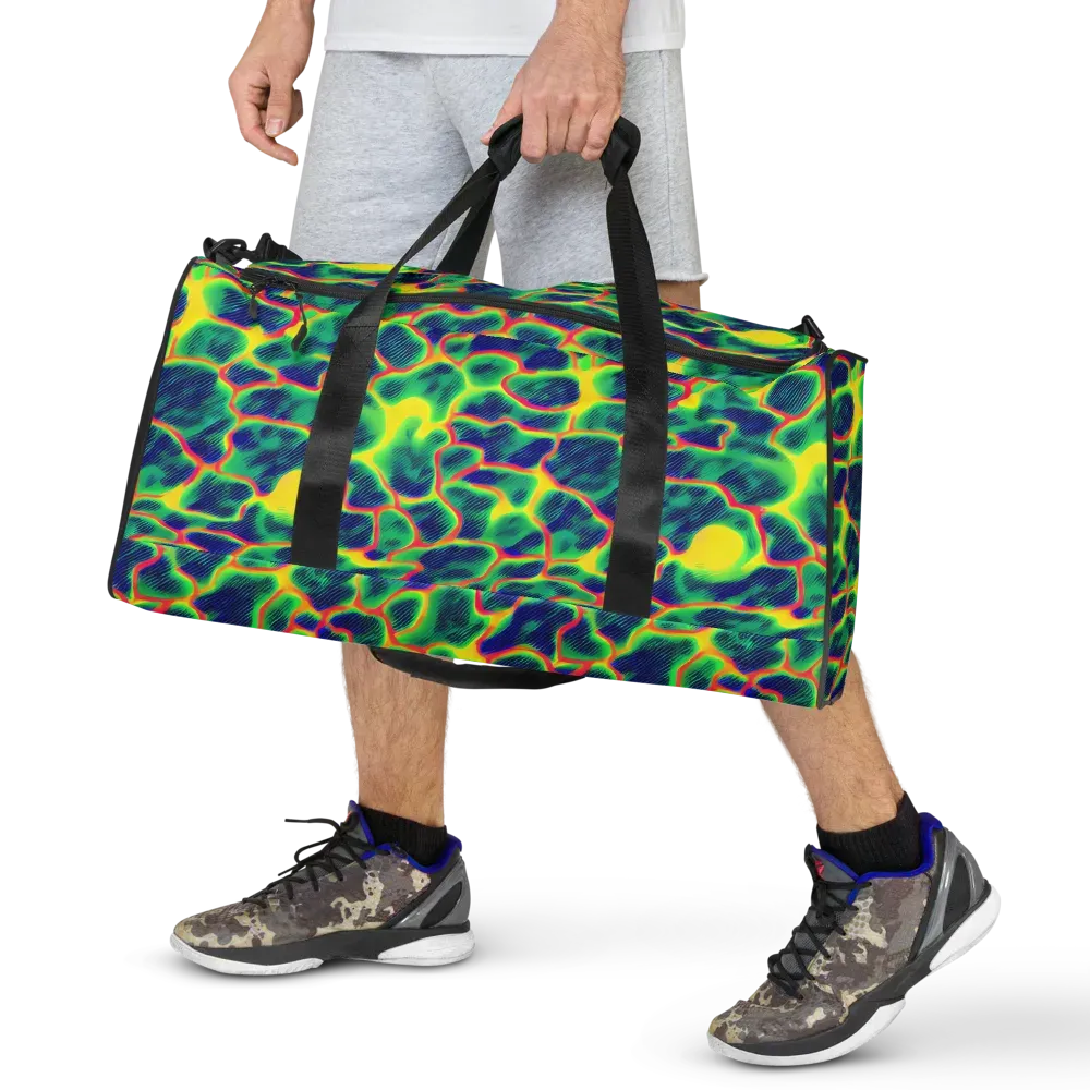 Luminous Mosaic on Duffle Bag — Front