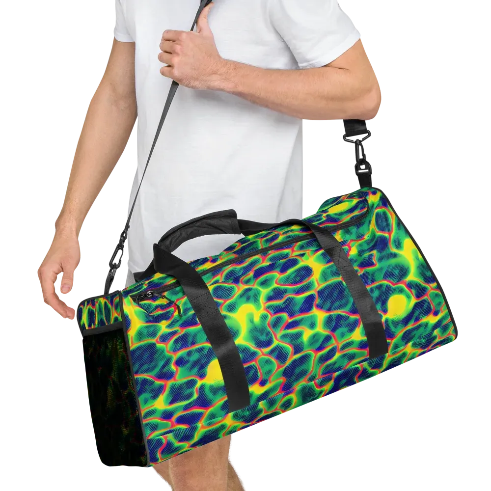 Luminous Mosaic on Duffle Bag — Right Front