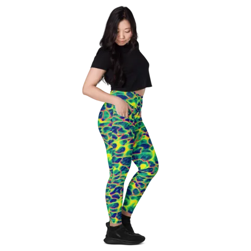 Luminous Mosaic on a Leggings with Pockets