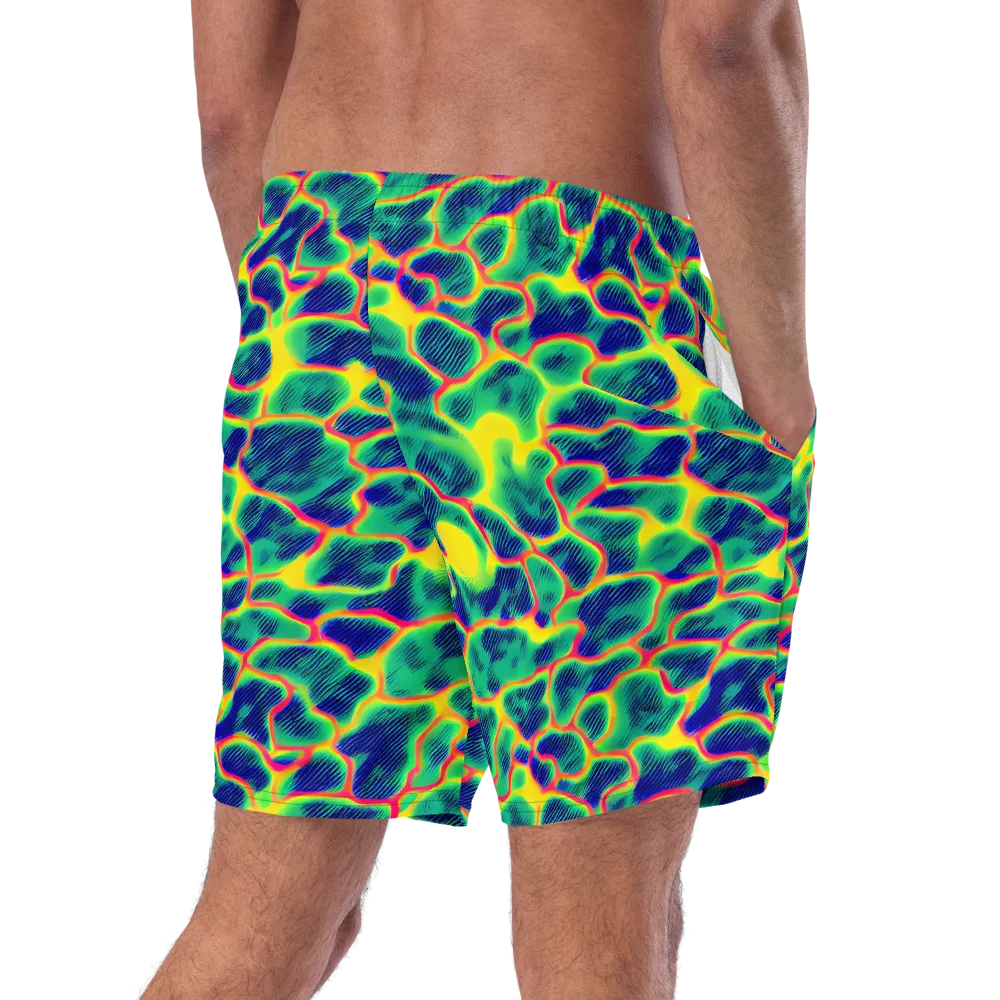 Luminous Mosaic on Swim Trunks — Right Back