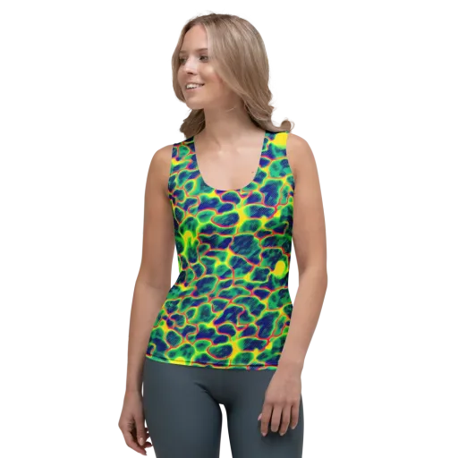 Luminous Mosaic on a Women's Tank Top