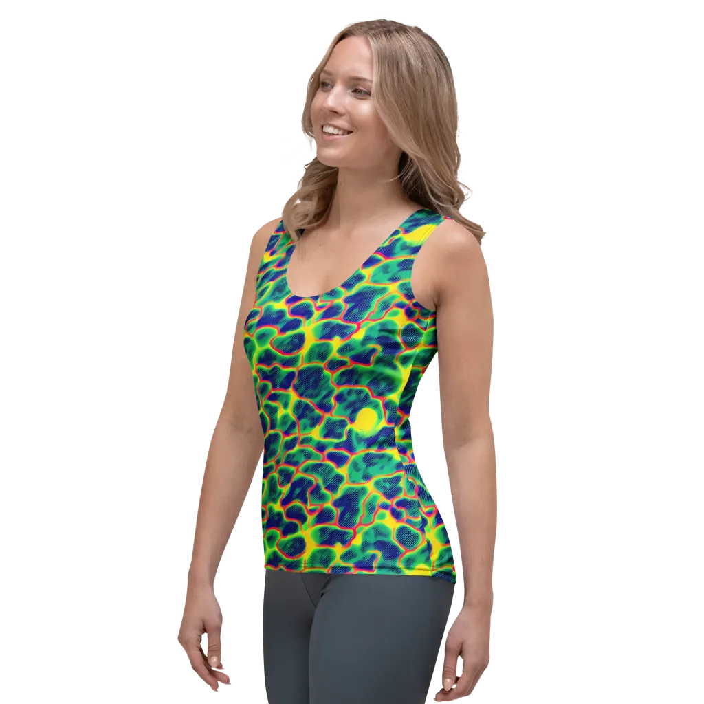 Luminous Mosaic on Women's Tank Top — Left Front
