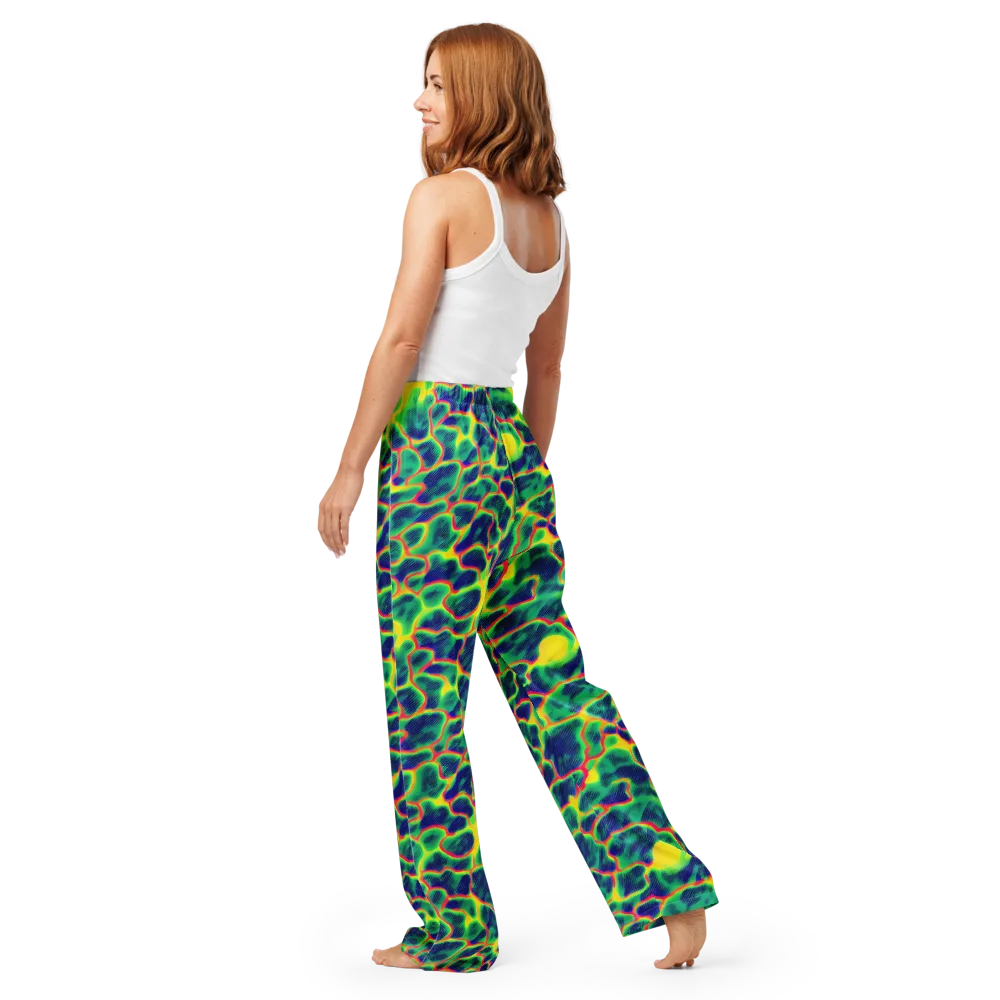 Luminous Mosaic on Women's Pajama Pants — Back