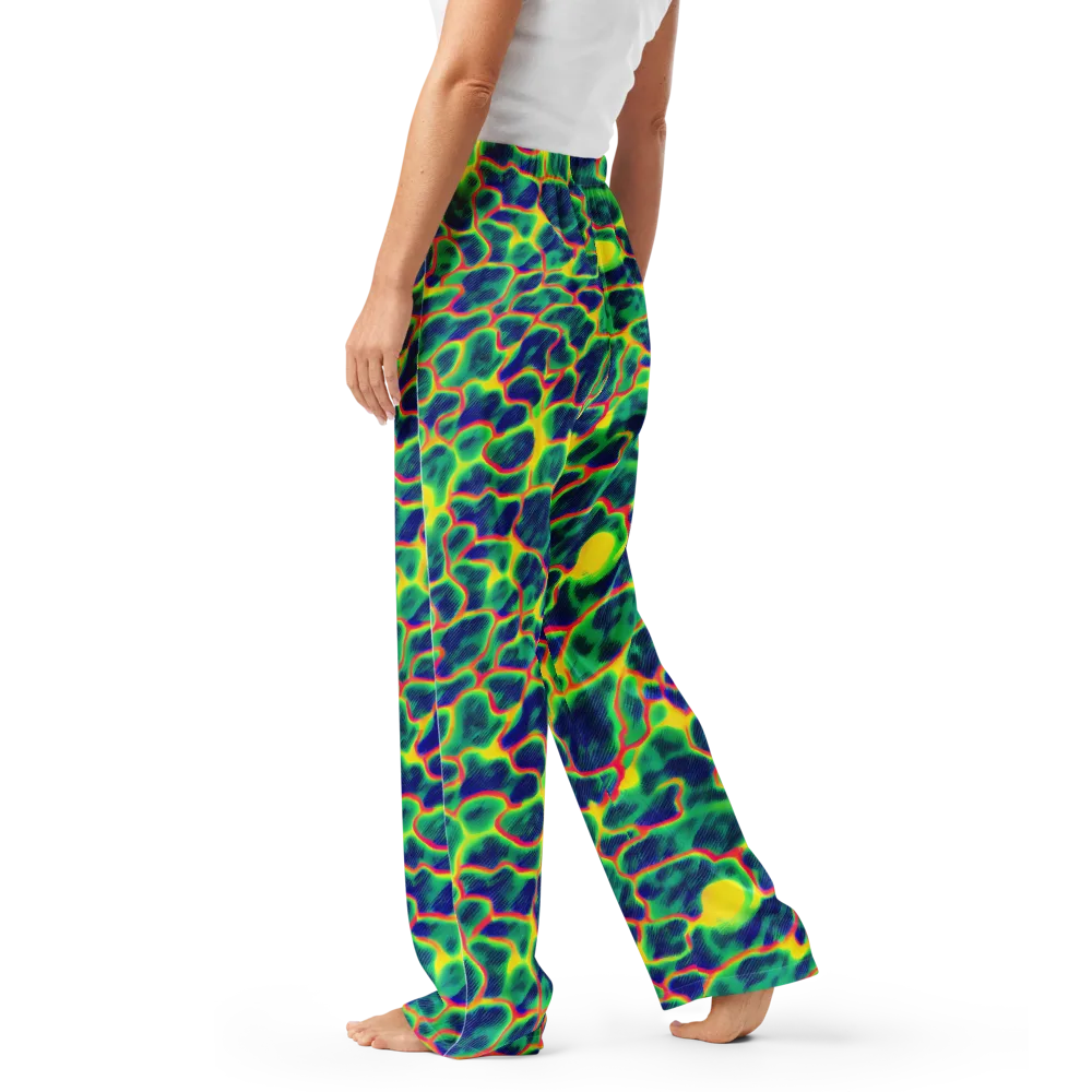 Luminous Mosaic on Women's Pajama Pants — Left