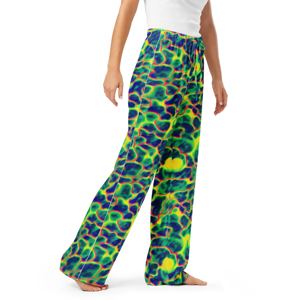 Luminous Mosaic on Women's Pajama Pants — Right Front