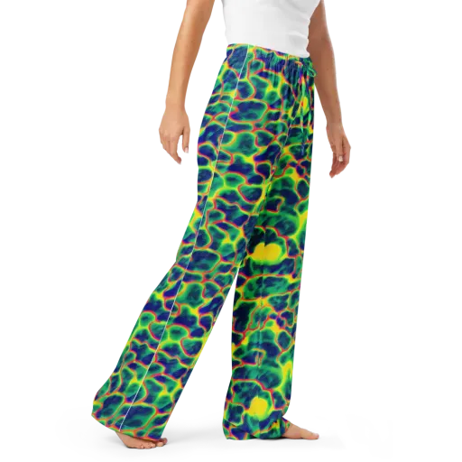 Luminous Mosaic on a Women's Pajama Pants