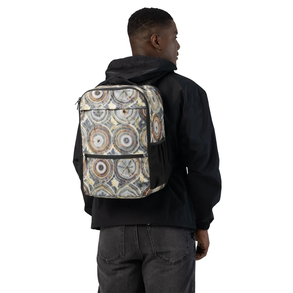 Mineral Bloom on Utility Backpack — Back