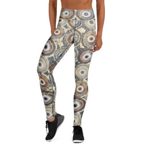 Mineral Bloom on a Yoga Leggings