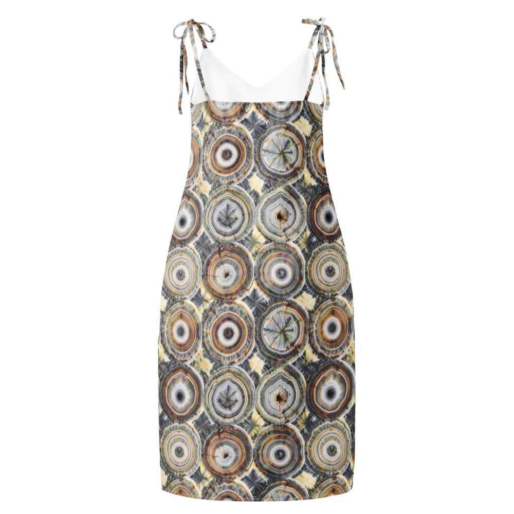 Mineral Bloom on Slip Dress — Back