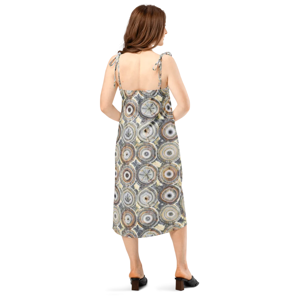 Mineral Bloom on Slip Dress — Back