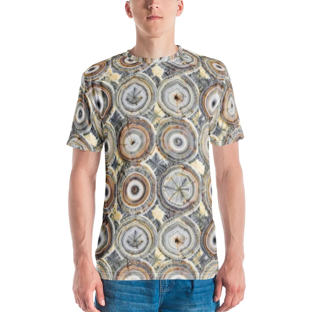 Mineral Bloom on Men's Crew Neck T-Shirt — Front