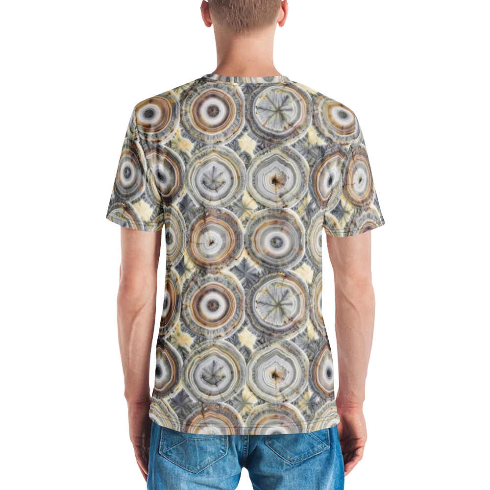 Mineral Bloom on Men's Crew Neck T-Shirt — Back