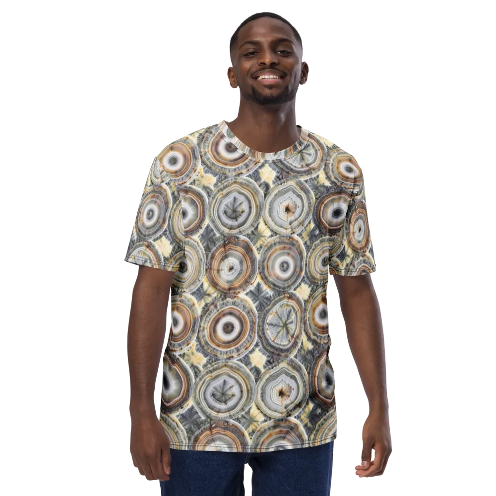 Mineral Bloom on Men's Crew Neck T-Shirt — Front