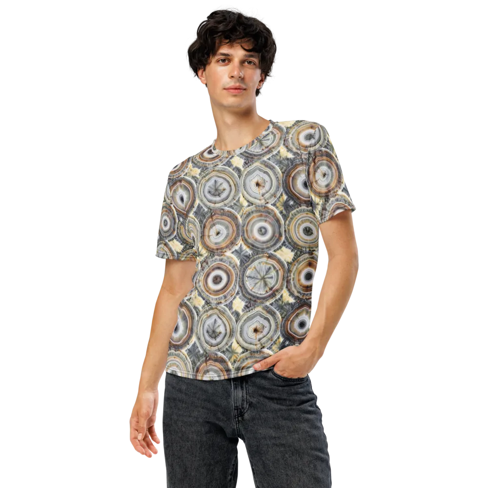 Mineral Bloom on Men's Crew Neck T-Shirt — Front