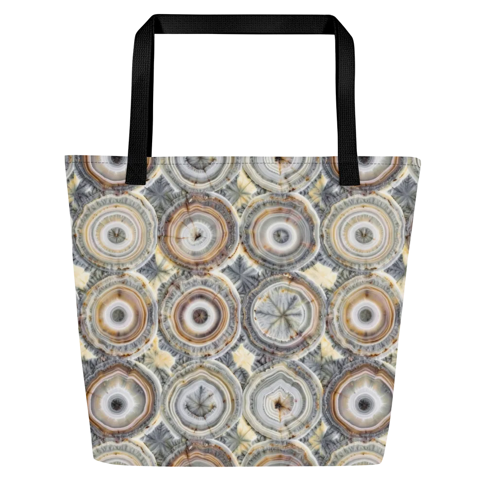 Mineral Bloom on Large Tote Bag W/ Pocket — Front