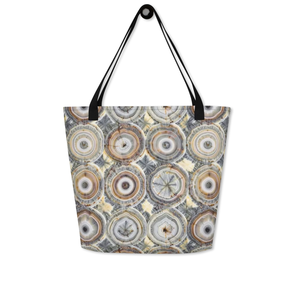 Mineral Bloom on Large Tote Bag W/ Pocket — Front