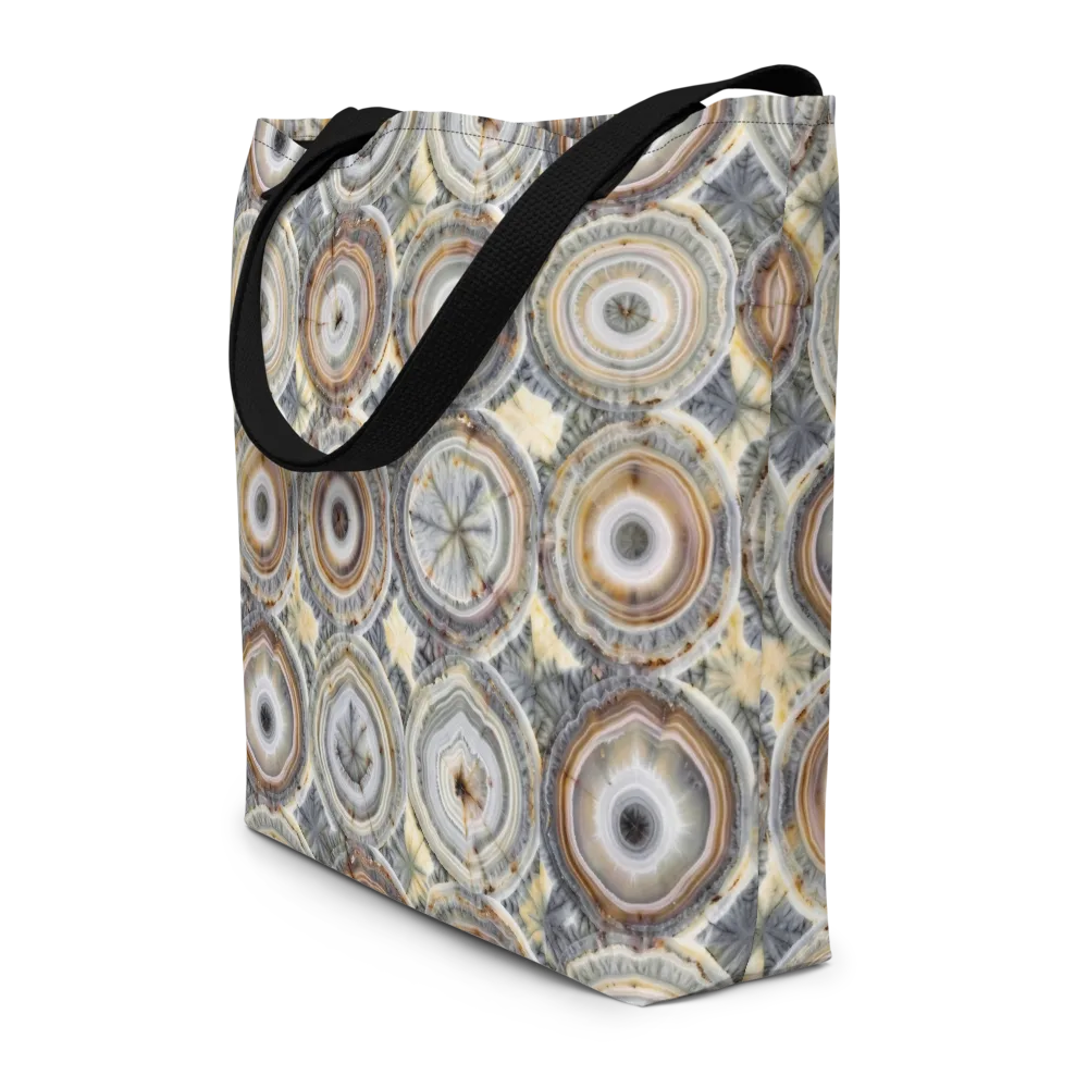 Mineral Bloom on Large Tote Bag W/ Pocket — Front