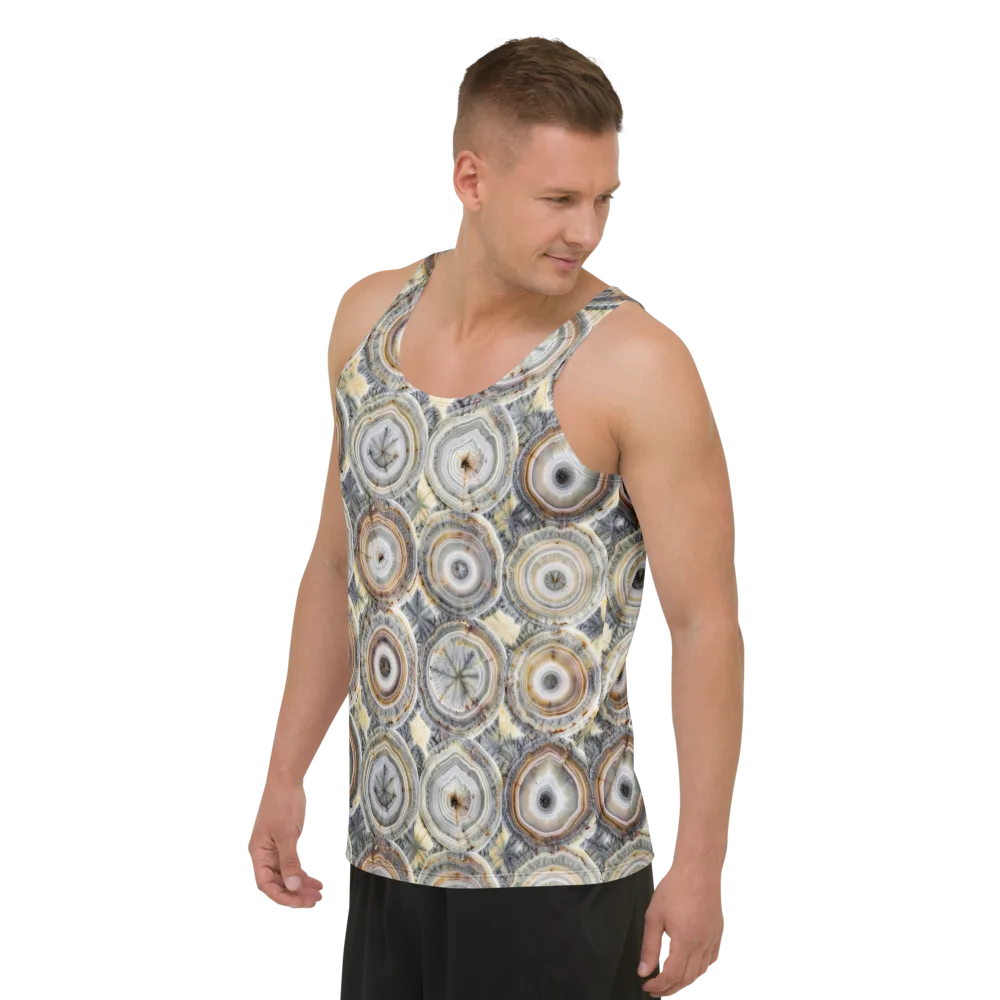 Mineral Bloom on Men's Tank Top — Left Front