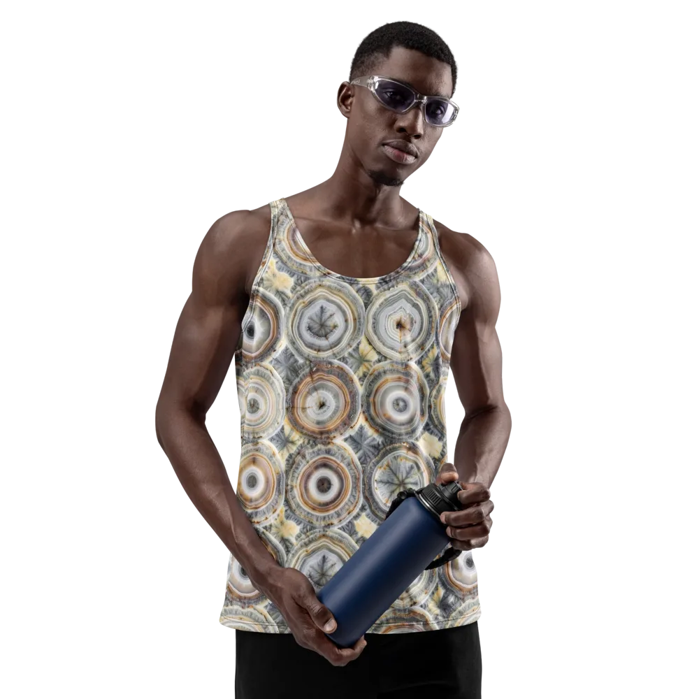 Mineral Bloom on Men's Tank Top — Front