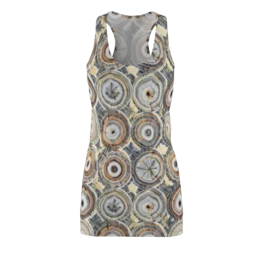 Mineral Bloom on a Racerback Dress