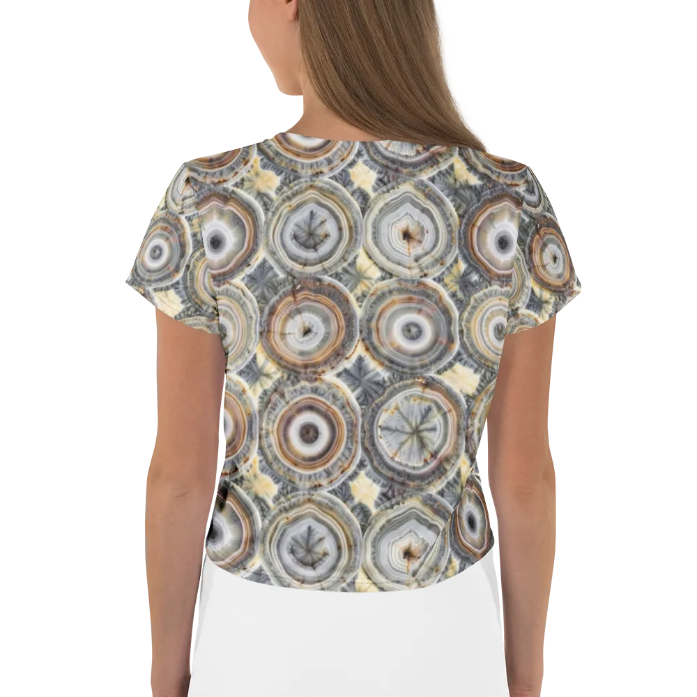 Mineral Bloom on Crop Tee — Back