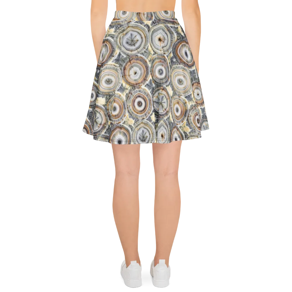 Mineral Bloom on Skater Skirt — Back