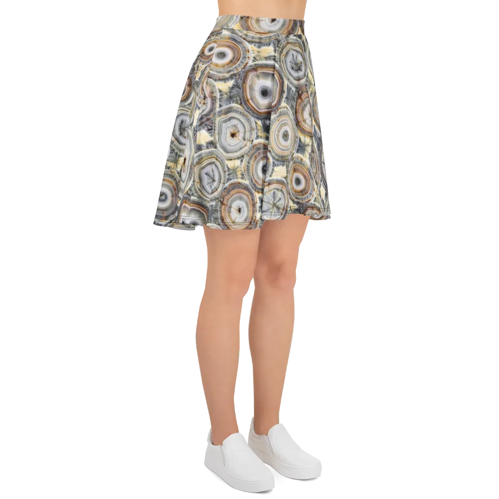 Mineral Bloom on Skater Skirt — Right