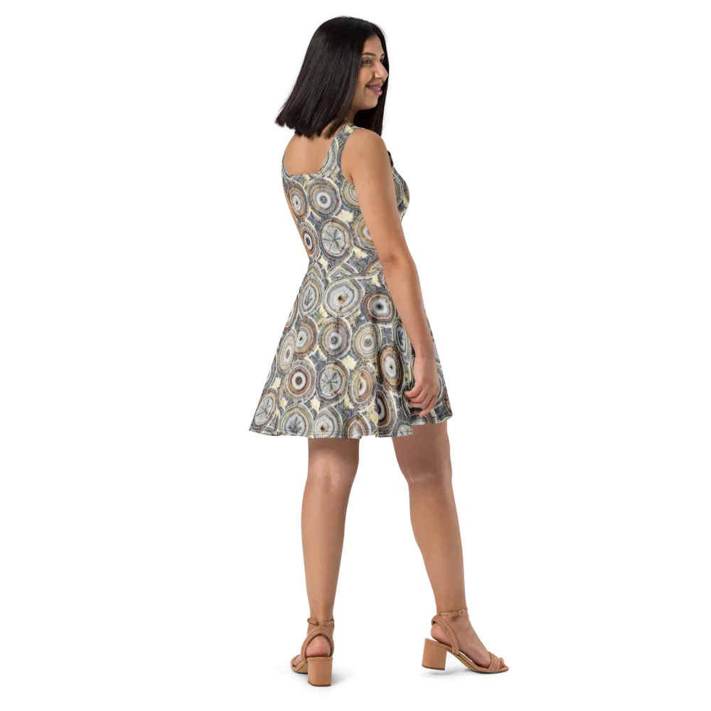 Mineral Bloom on Skater Dress — Right