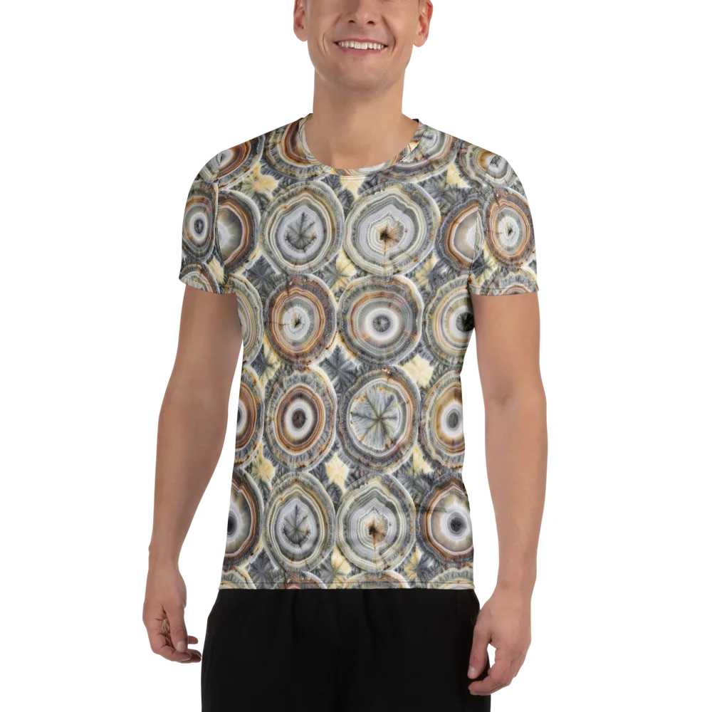 Mineral Bloom on Men's Athletic T-Shirt — Front