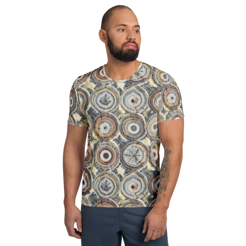 Mineral Bloom on Men's Athletic T-Shirt — Front