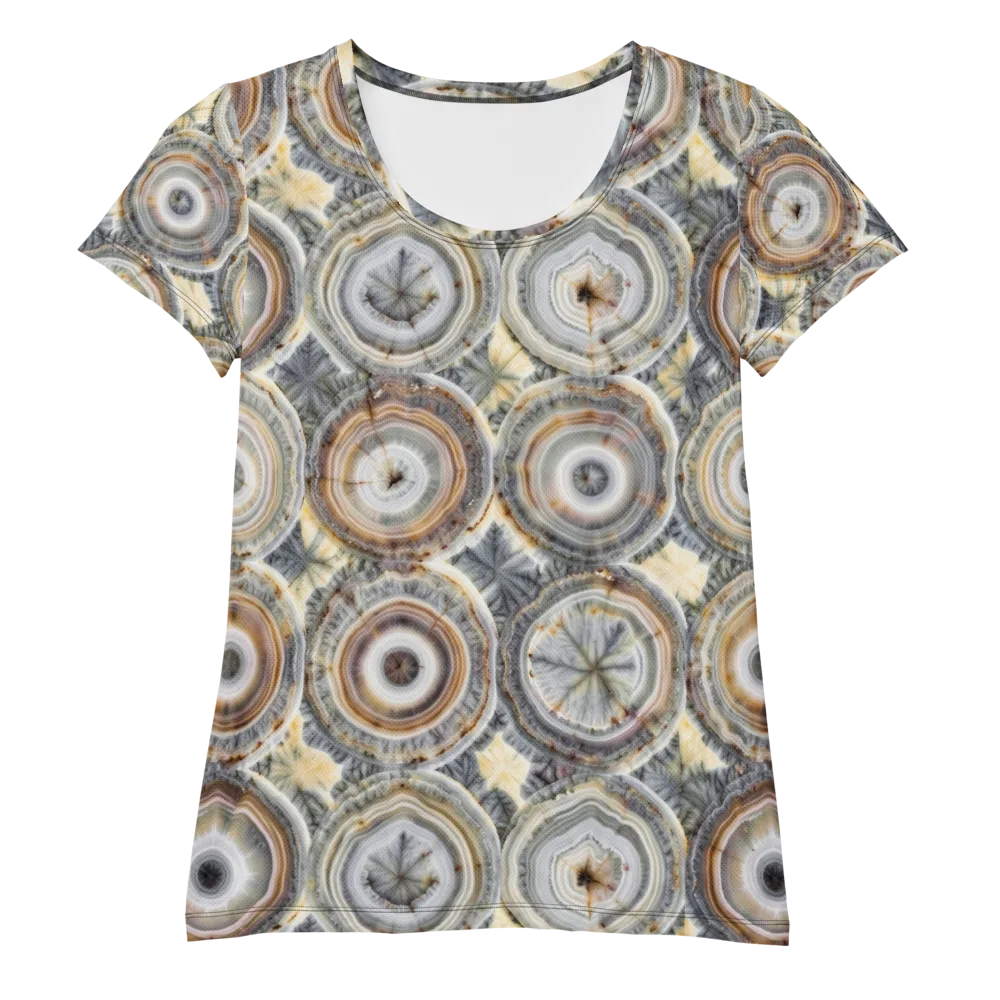 Mineral Bloom on Women's Athletic T-Shirt — Front