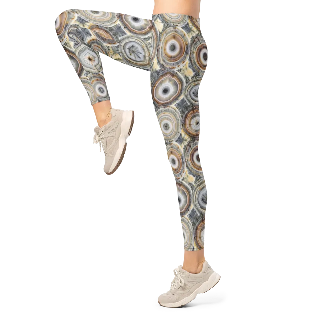 Mineral Bloom on Leggings — Left