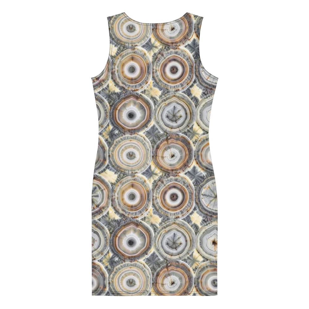 Mineral Bloom on Bodycon Dress — Back
