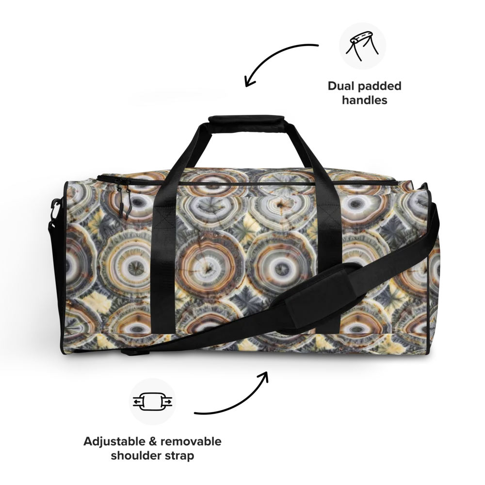 Mineral Bloom on Duffle Bag — Front