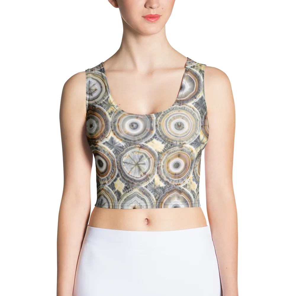 Mineral Bloom on Crop Top — Front