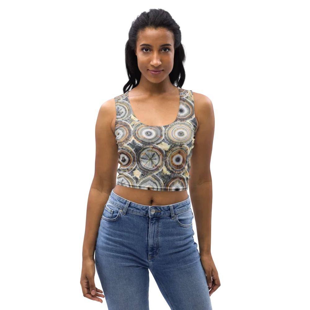 Mineral Bloom on Crop Top — Front