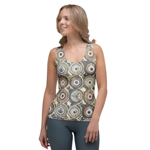 Mineral Bloom on a Women's Tank Top