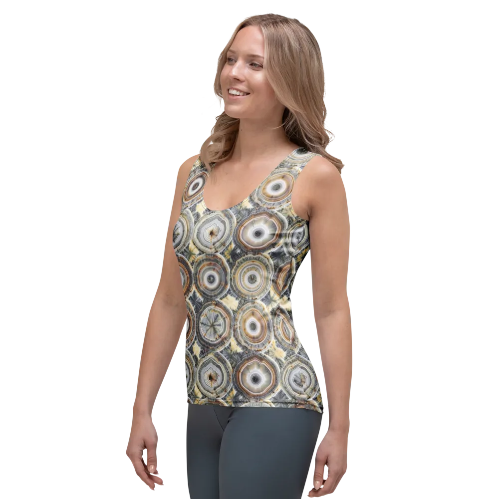 Mineral Bloom on Women's Tank Top — Left Front