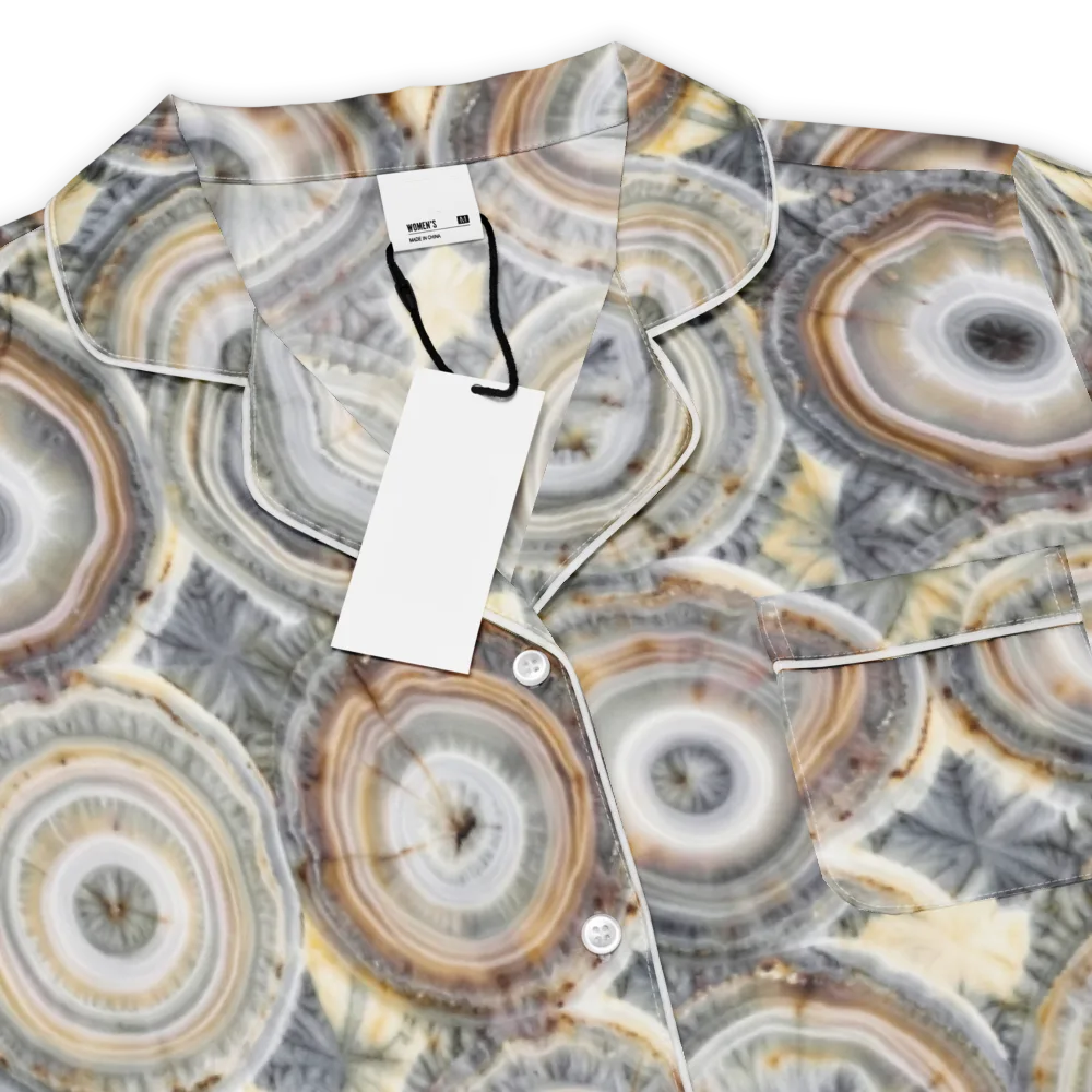 Mineral Bloom on Women's Short Sleeve Pajama Top — Product details